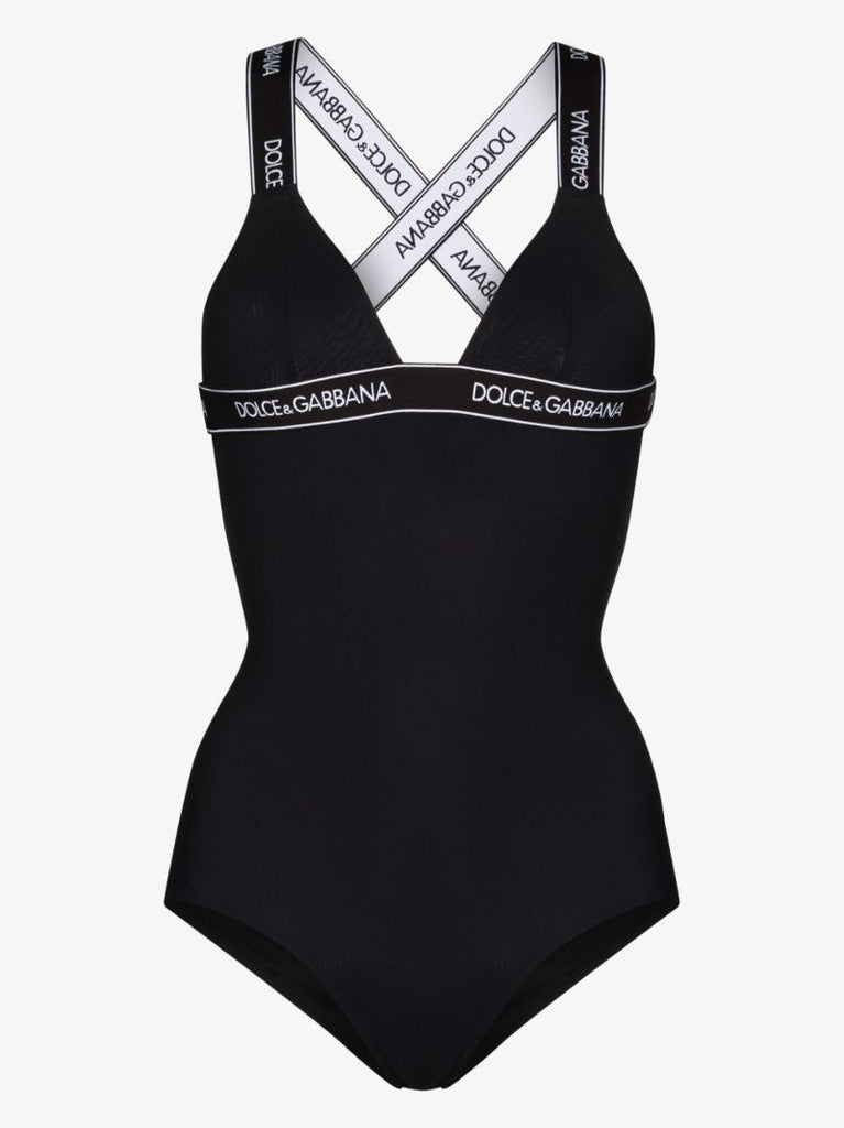 Logo-tape Detail Swimsuit