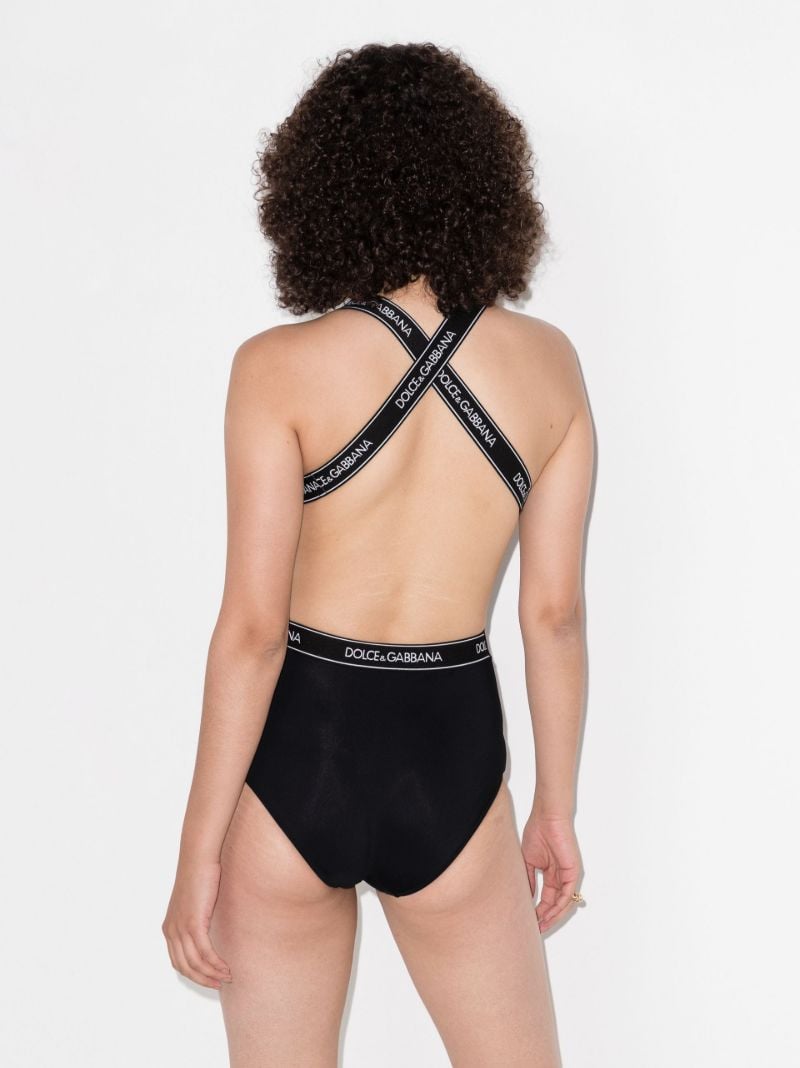 Logo-tape Detail Swimsuit