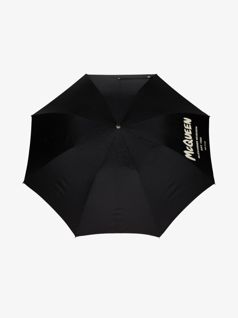 Black Graffiti Logo Umbrella