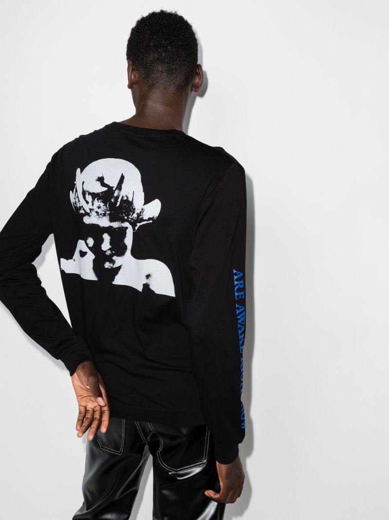Horned Printed Cotton T-shirt