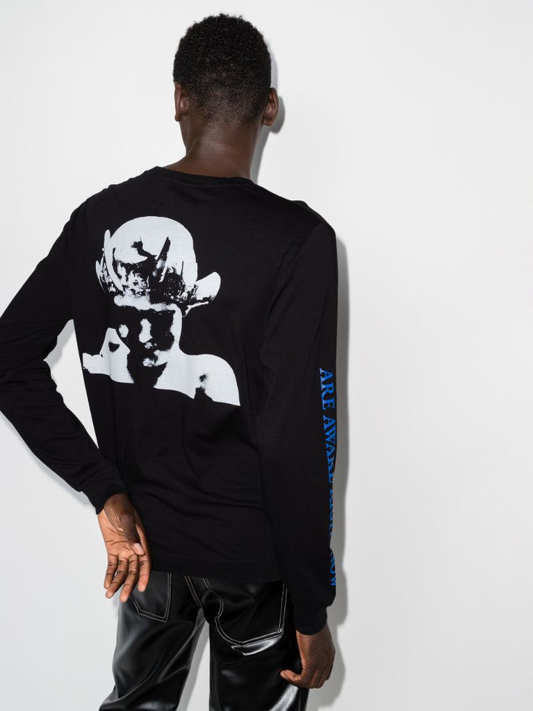 Horned Printed Cotton T-shirt