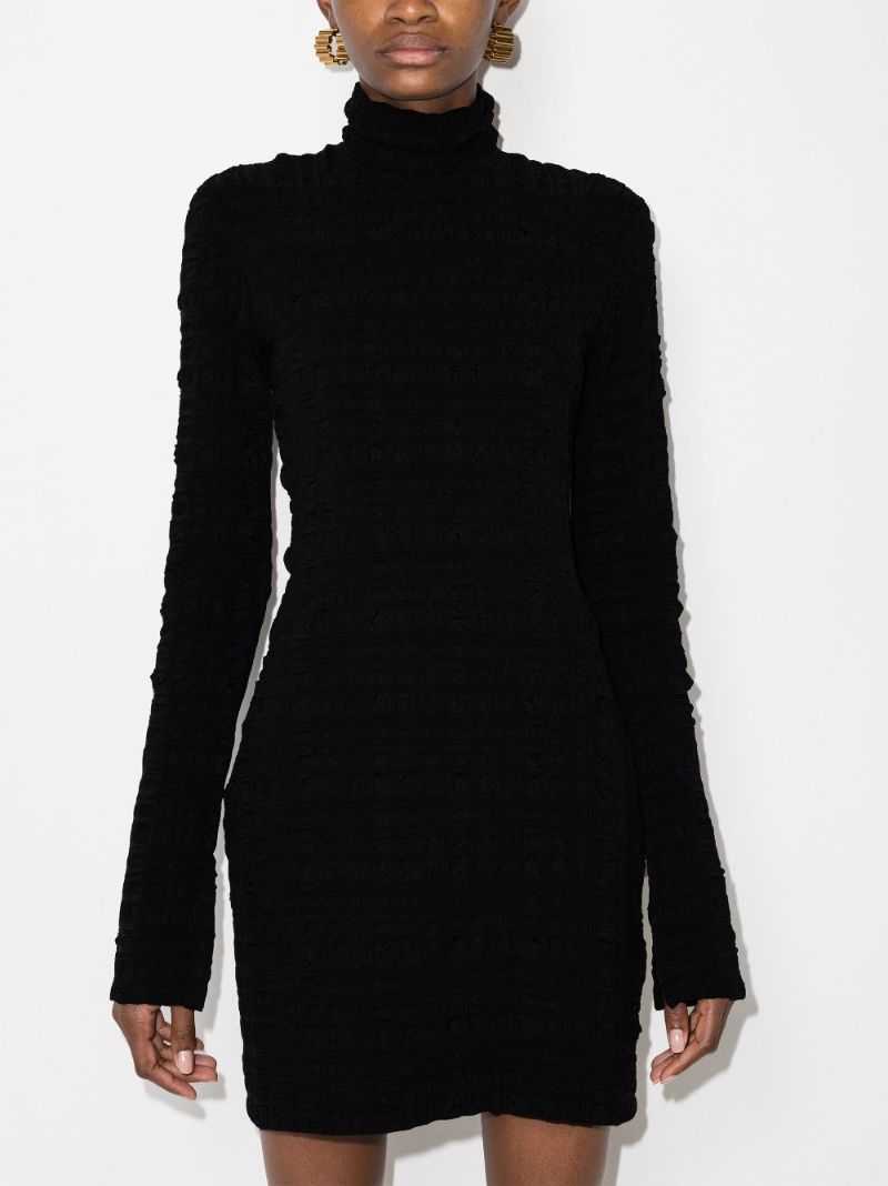 Roll Neck Mini Dress