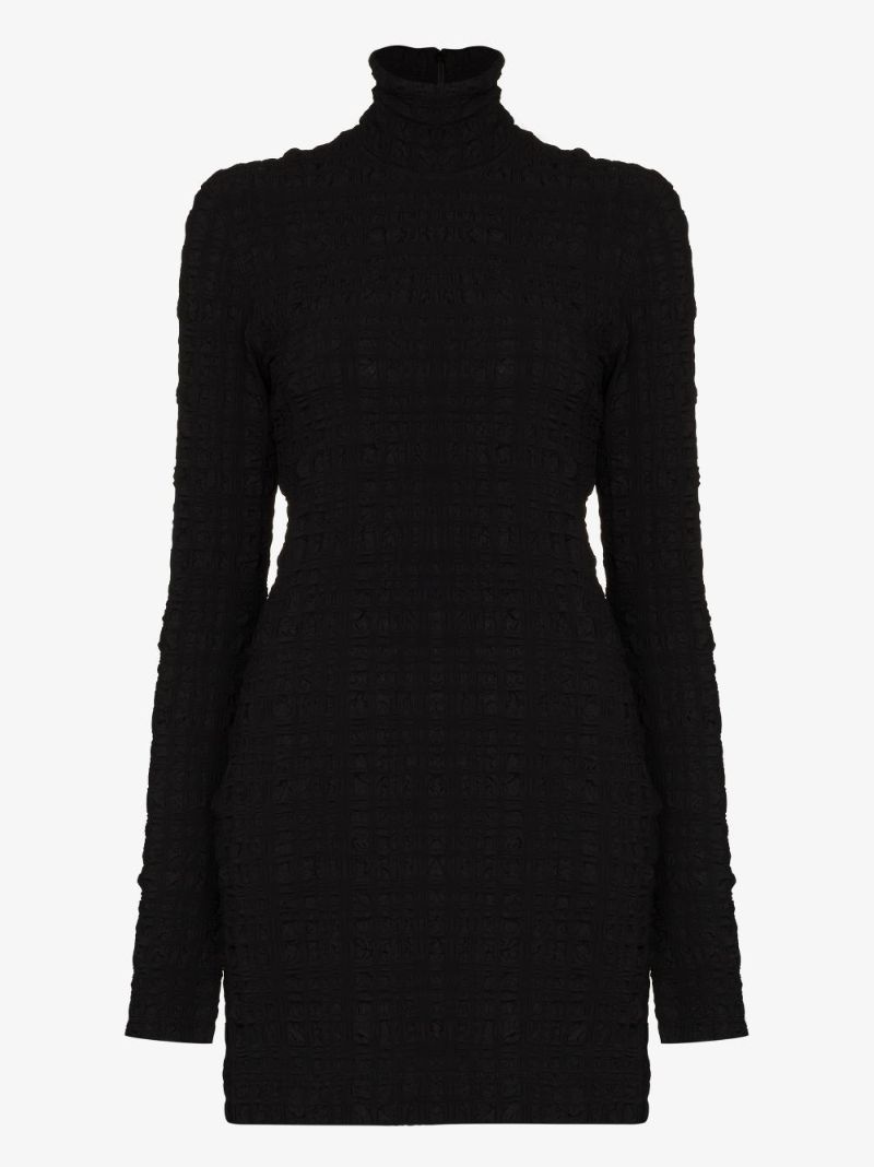 Roll Neck Mini Dress
