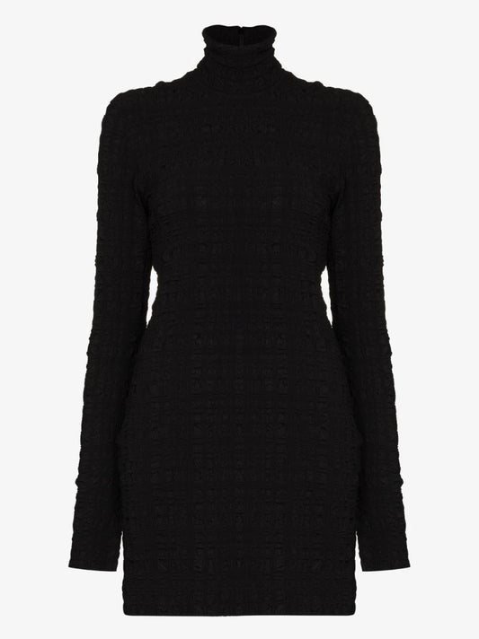 Roll Neck Mini Dress