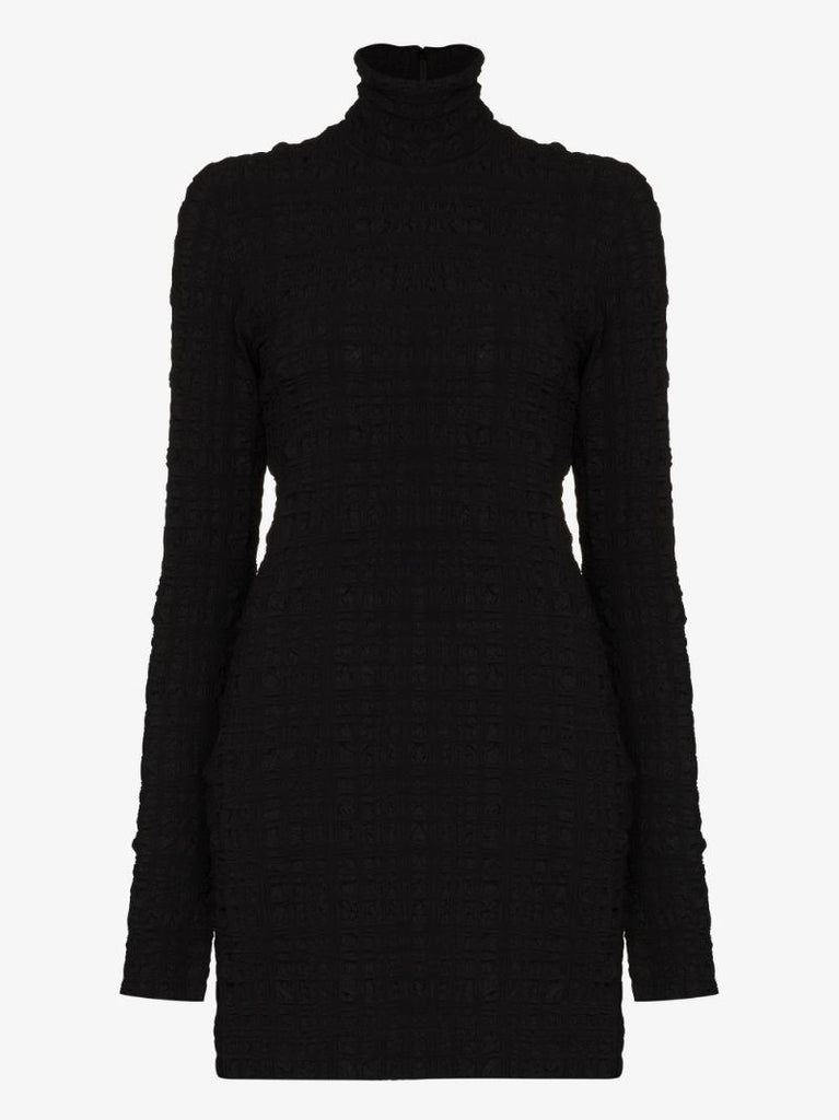 Roll Neck Mini Dress