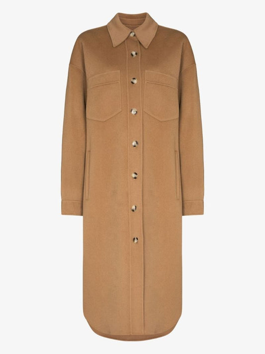 Cruza Button-down Wool Coat