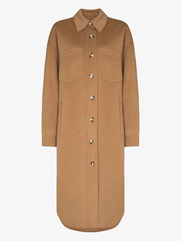 Cruza Button-down Wool Coat