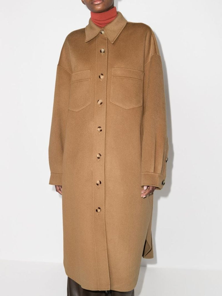 Cruza Button-down Wool Coat