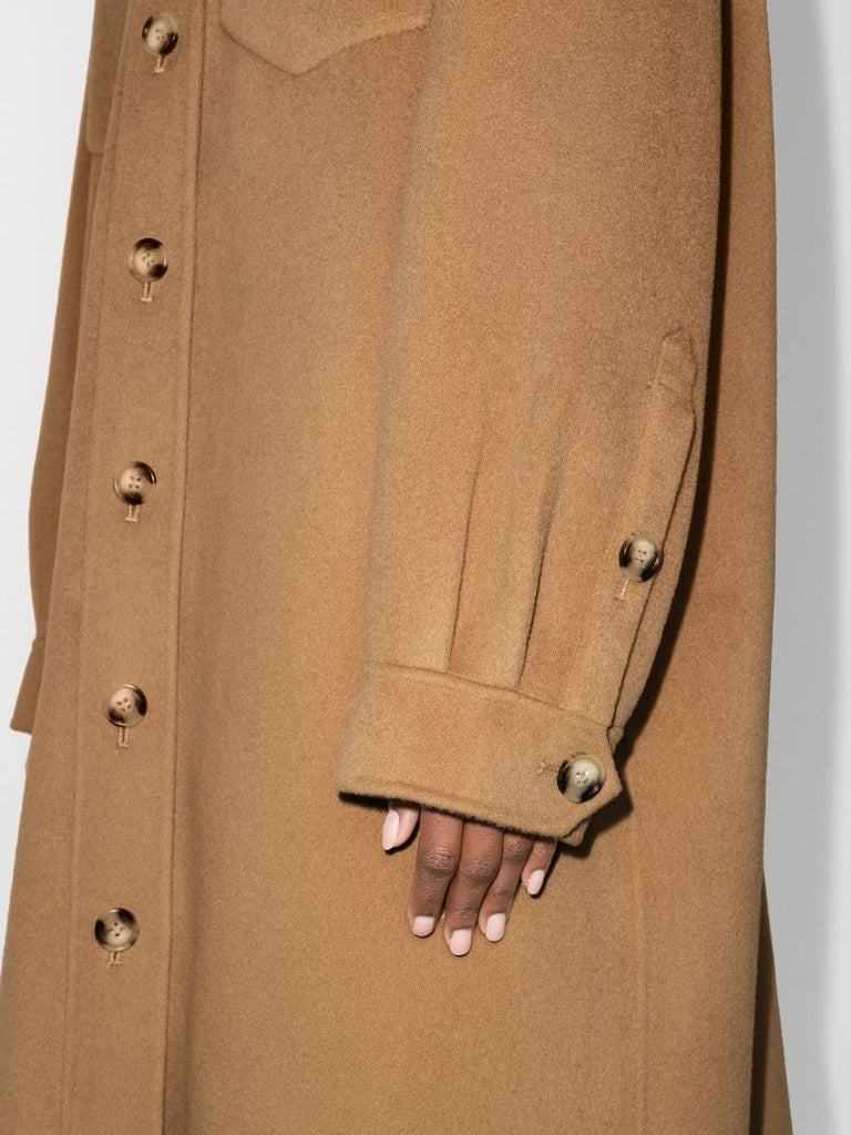 Cruza Button-down Wool Coat