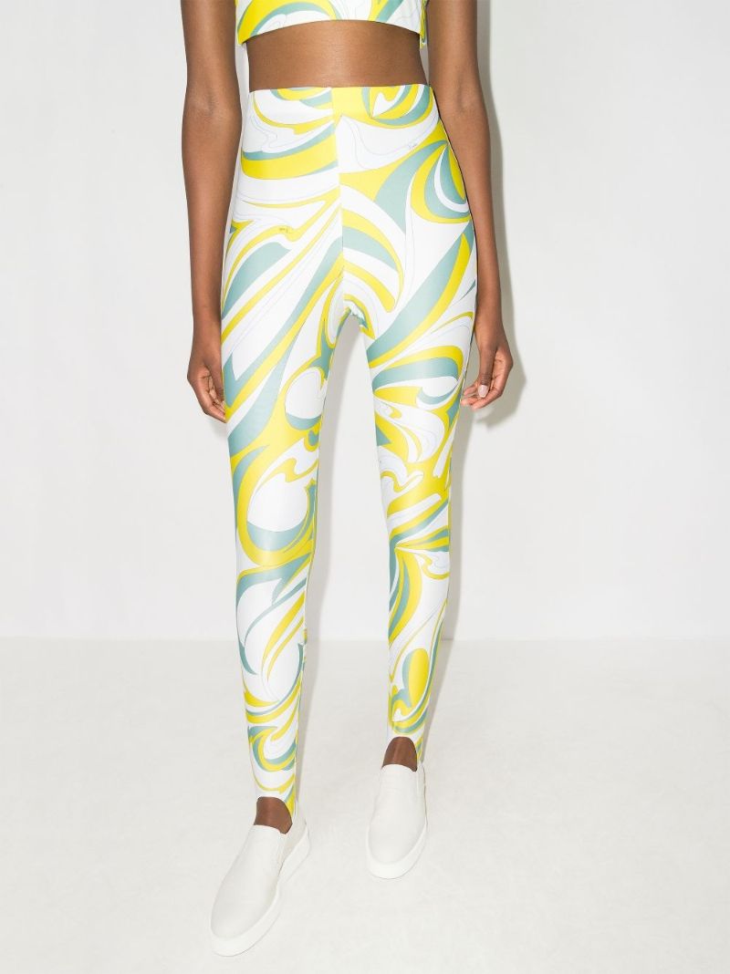 Nuages Print Stirrup Leggings