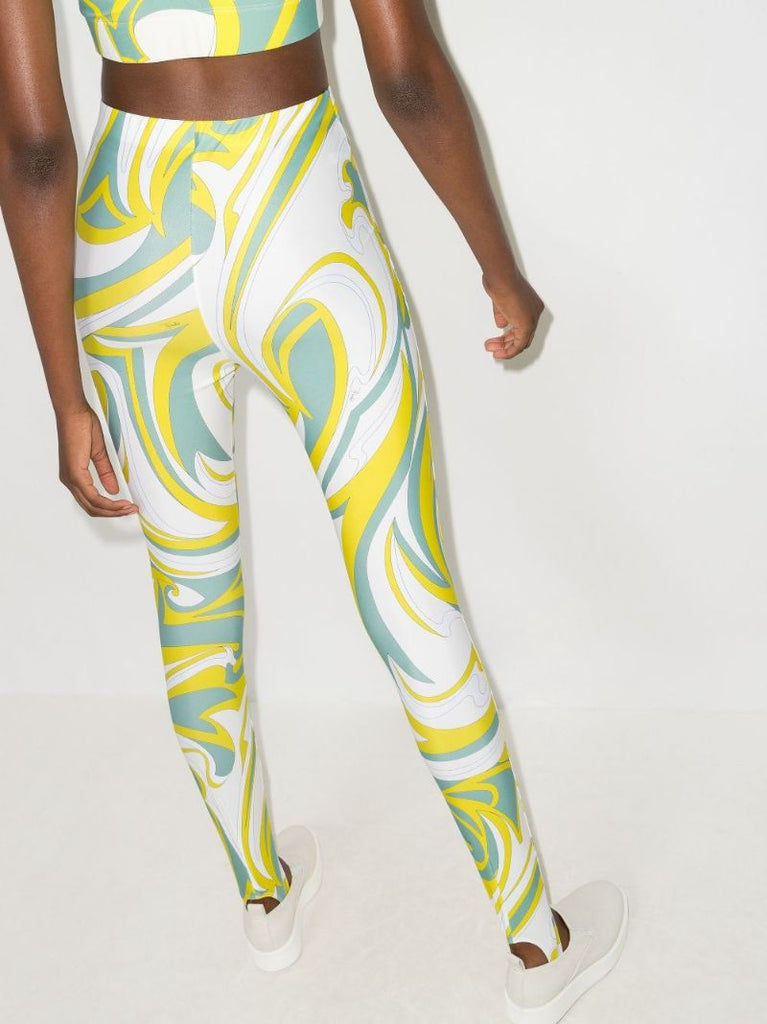 Nuages Print Stirrup Leggings