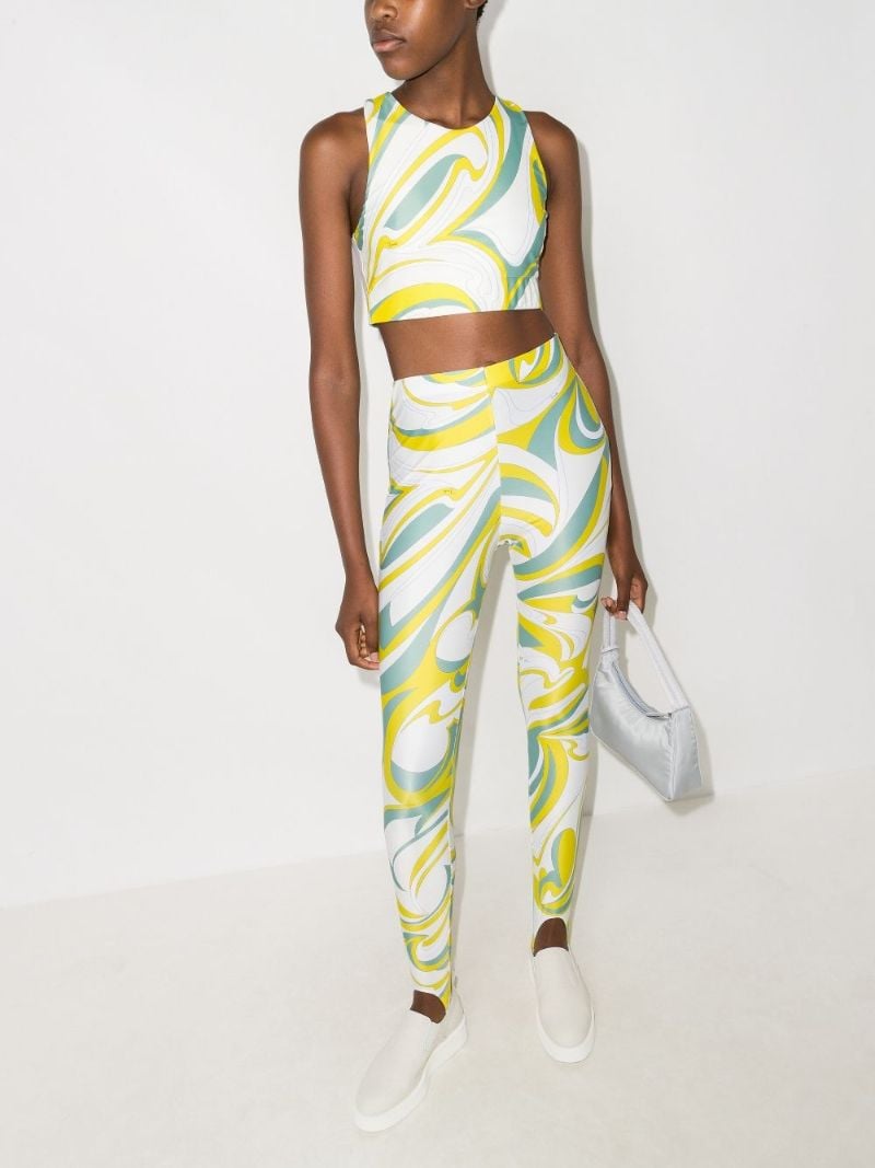 Nuages Print Stirrup Leggings