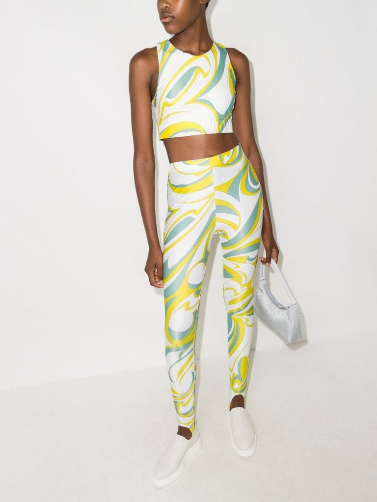 Nuages Print Stirrup Leggings