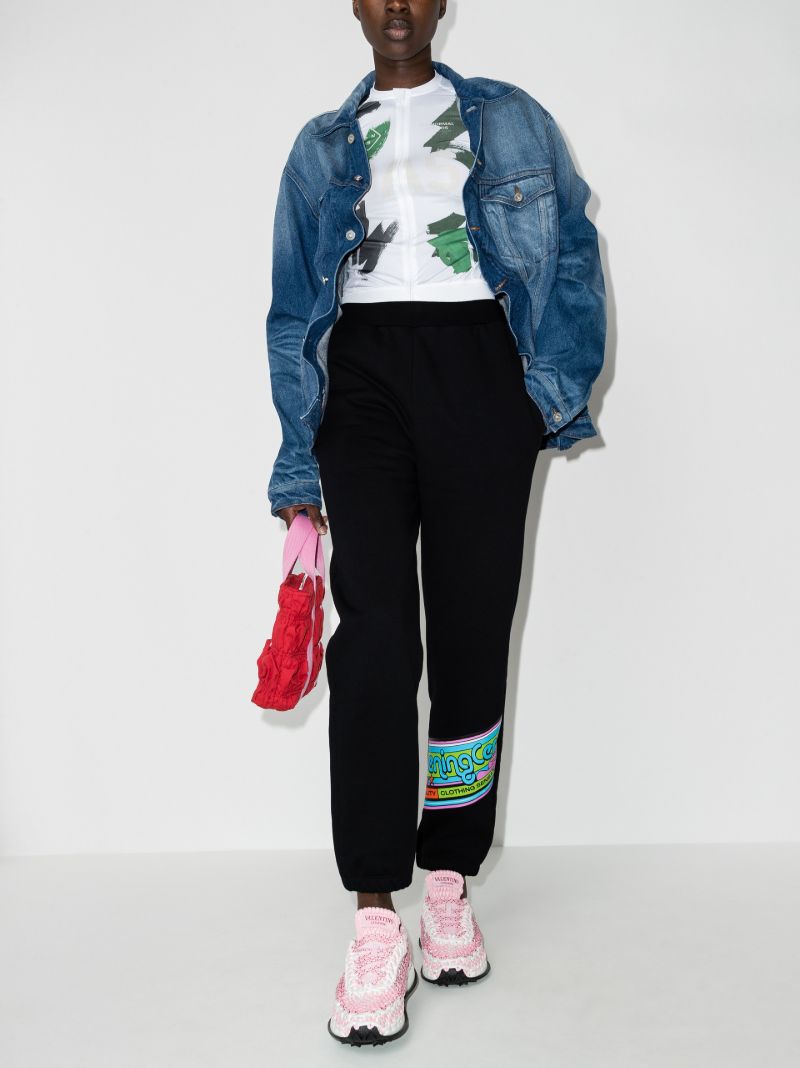 Cartoonish Print Track Pants