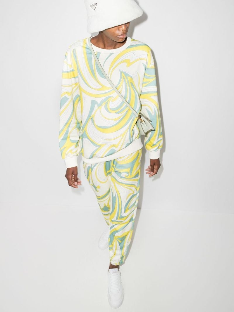 Vortici Print Cotton Sweatshirt