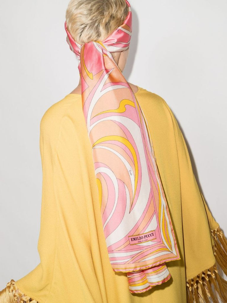 Pink Silk Scarf