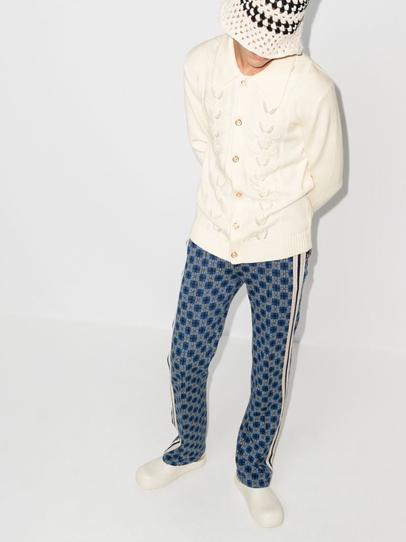 Pearl Leaf Merino Wool Cardigan