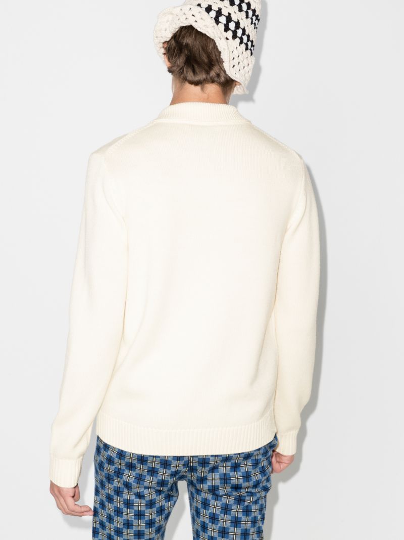 Pearl Leaf Merino Wool Cardigan