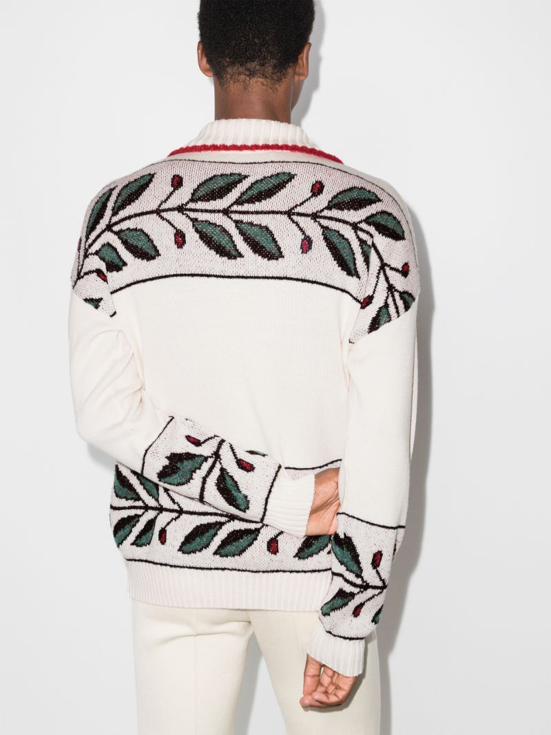 Diamond Intarsia Wool Sweater