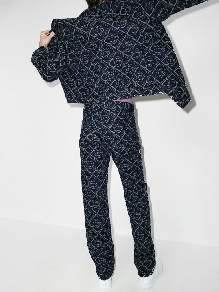 Monogram Straight Leg Jeans