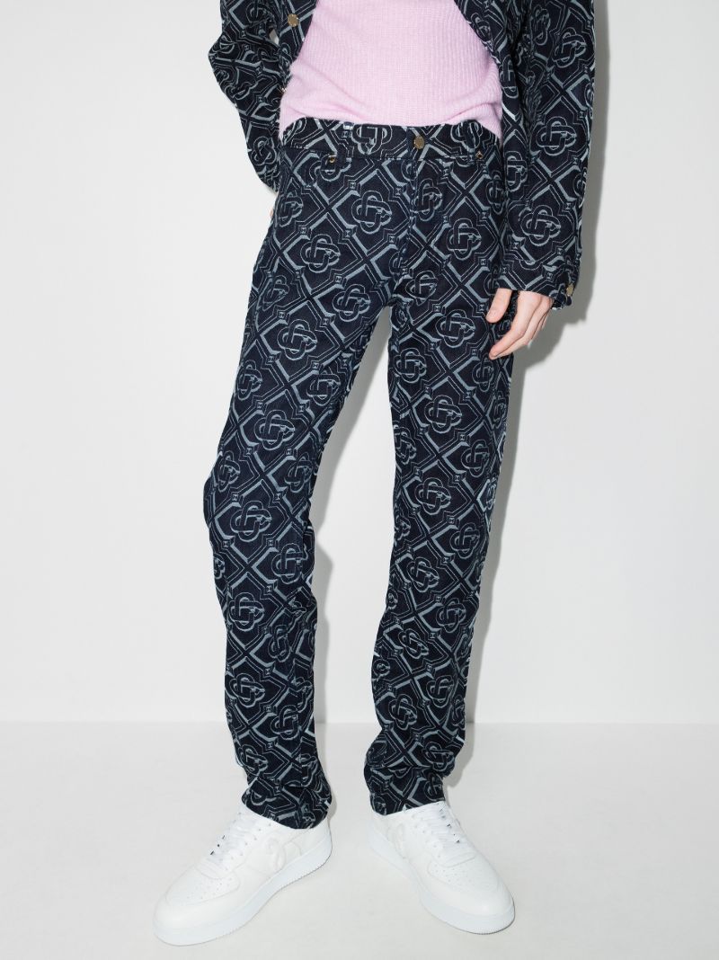 Monogram Straight Leg Jeans