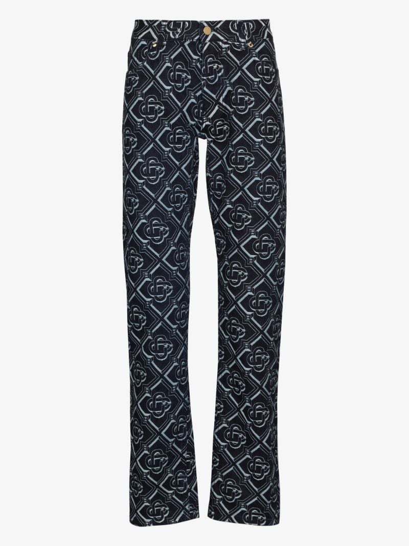 Monogram Straight Leg Jeans