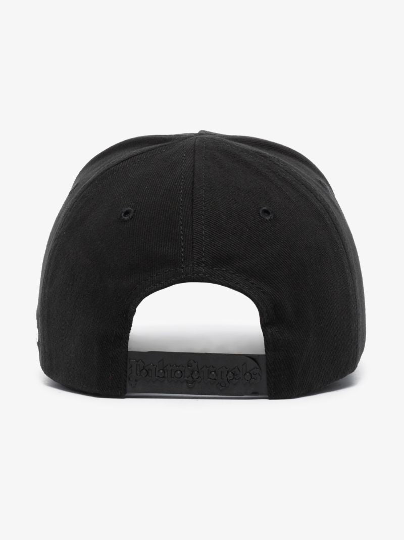 Black Spray Bear Motif Cap