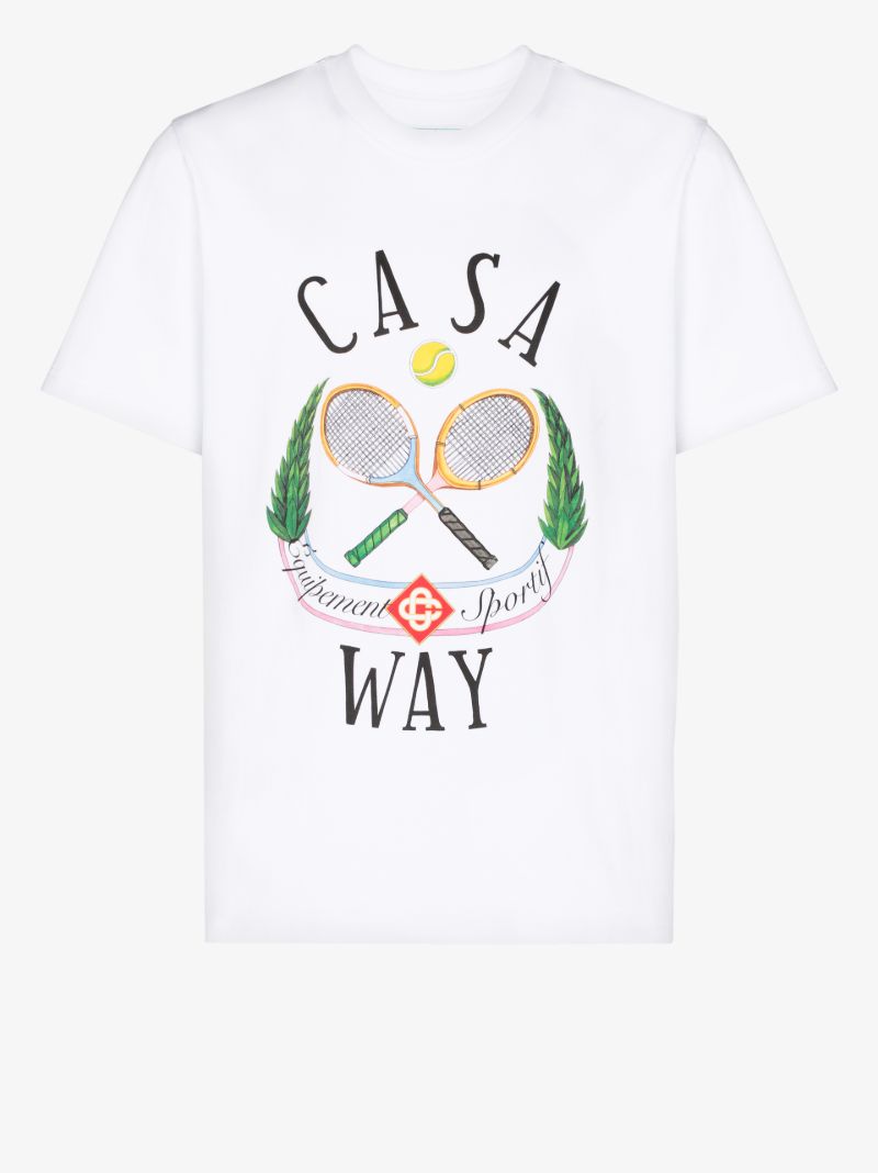 Casaway Print Cotton T-shirt
