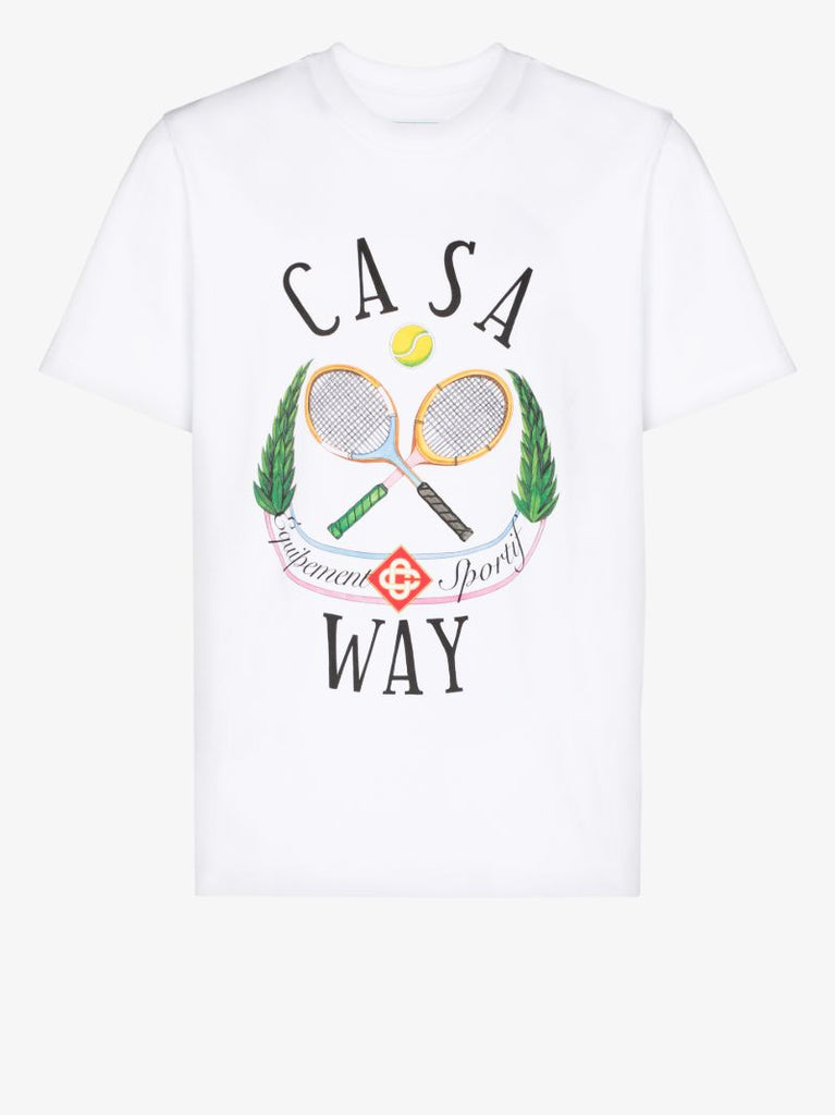 Casaway Print Cotton T-shirt