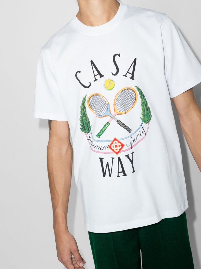 Casaway Print Cotton T-shirt