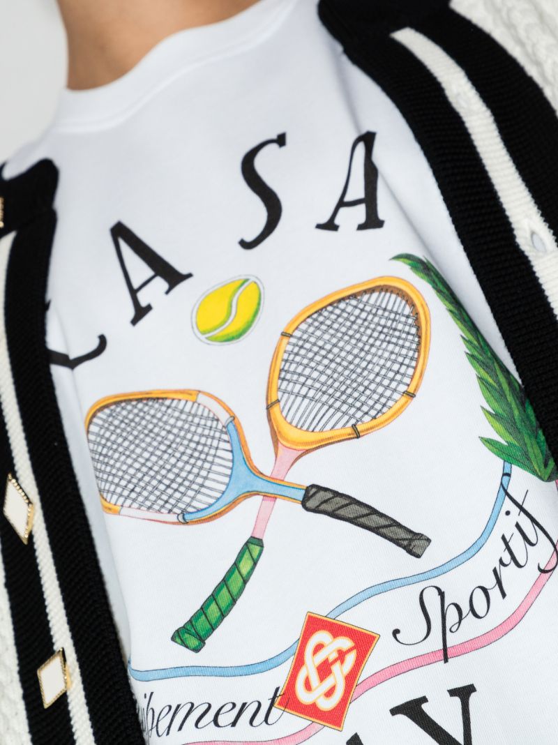 Casaway Print Cotton T-shirt