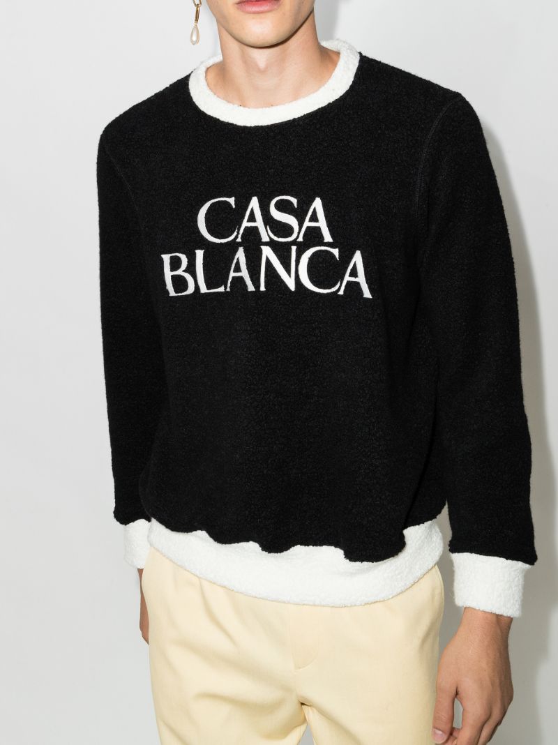 Logo Embroidered Terry Sweatshirt