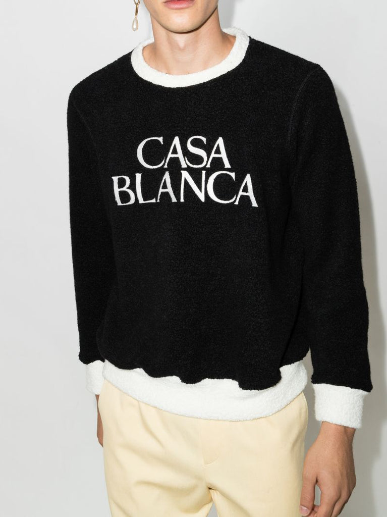Logo Embroidered Terry Sweatshirt
