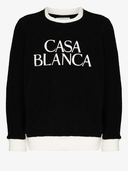 Logo Embroidered Terry Sweatshirt