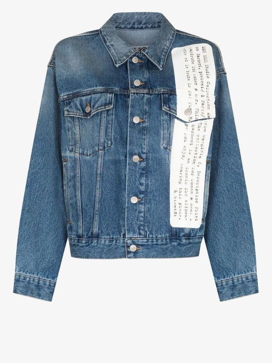 Description Print Denim Jacket