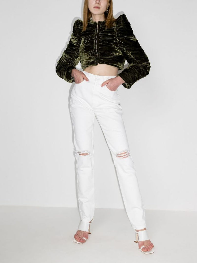Ripped-knee Skinny Jeans