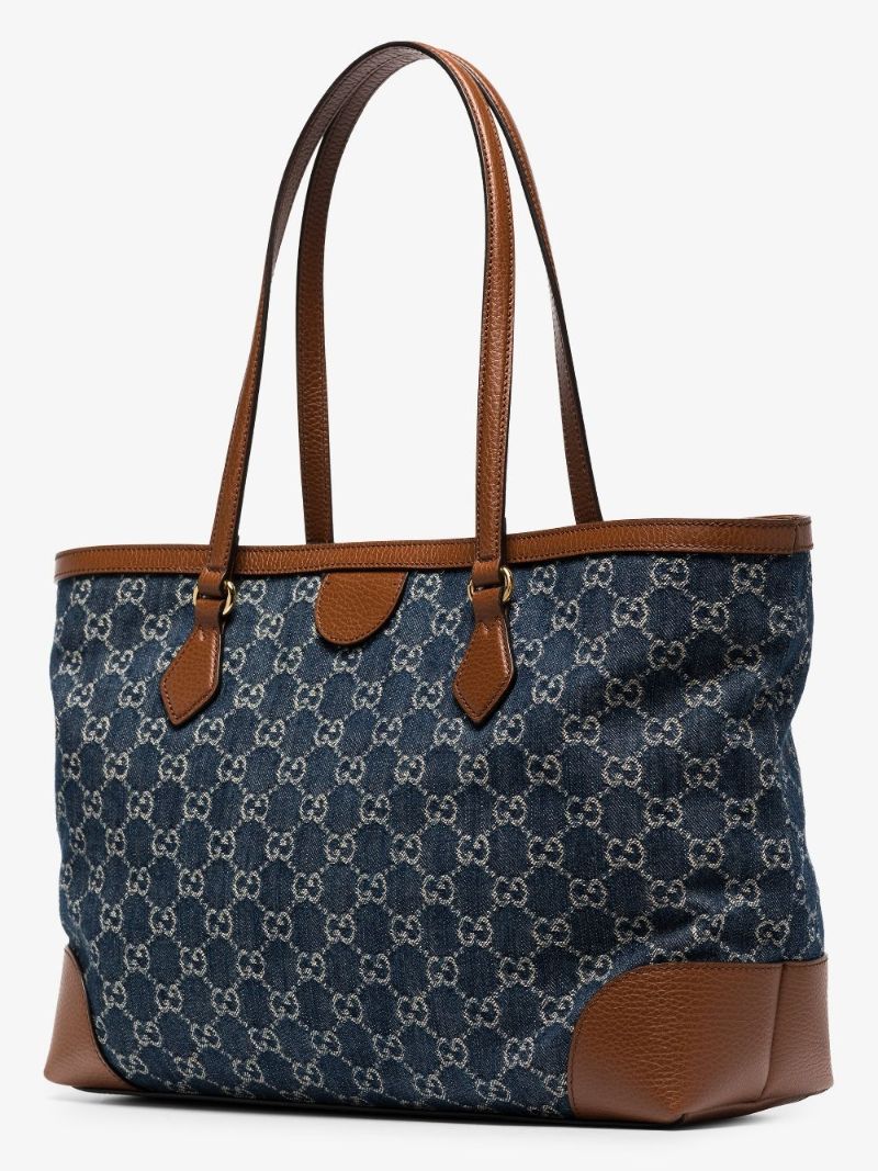 Blue Ophidia Gg Medium Tote Bag