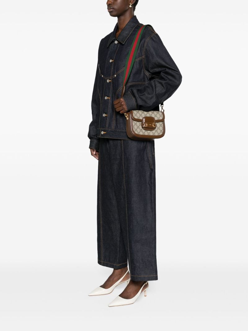 Brown Horsebit 1955 Shoulder Bag