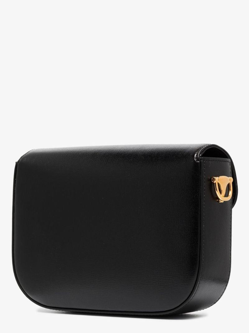 Black Horsebit 1955 Mini Leather Shoulder Bag