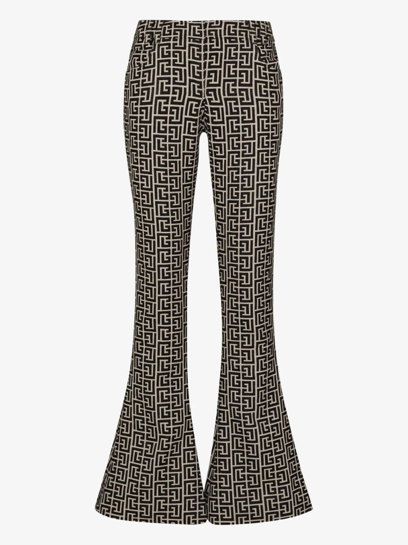 Monogram Boot Cut Trousers