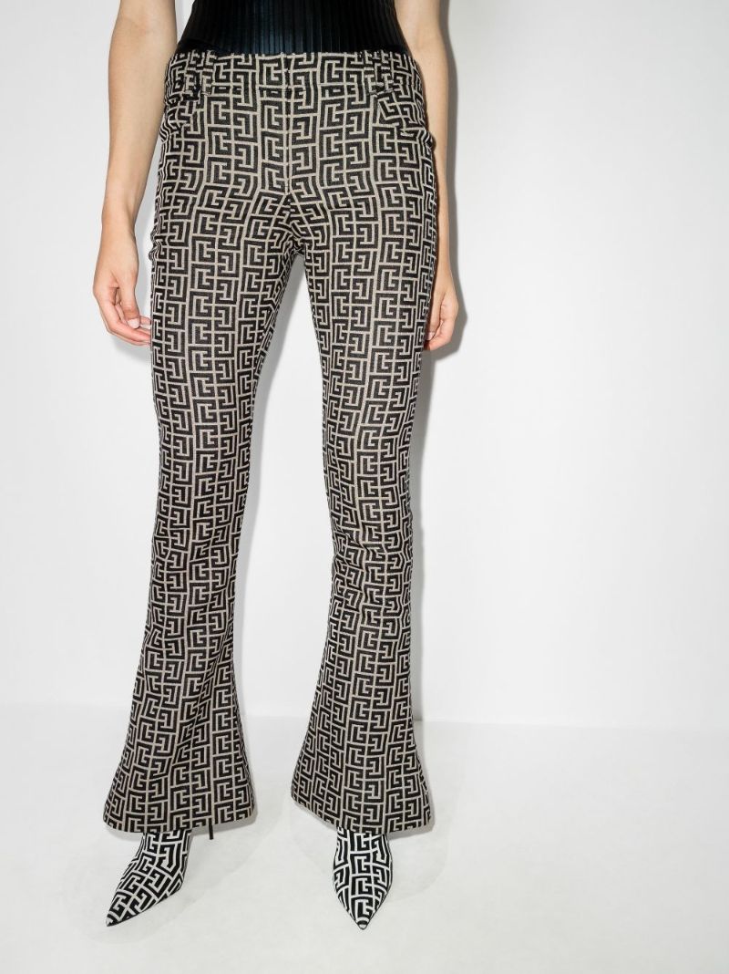 Monogram Boot Cut Trousers
