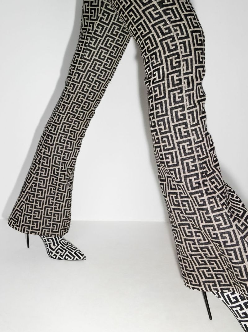 Monogram Boot Cut Trousers