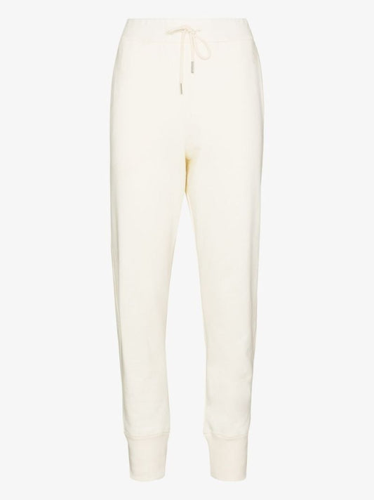 High Waist Cotton Track Pants