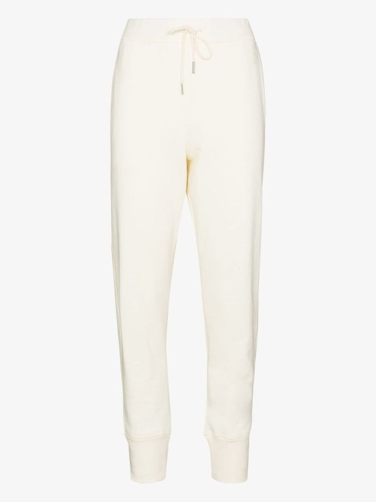 High Waist Cotton Track Pants