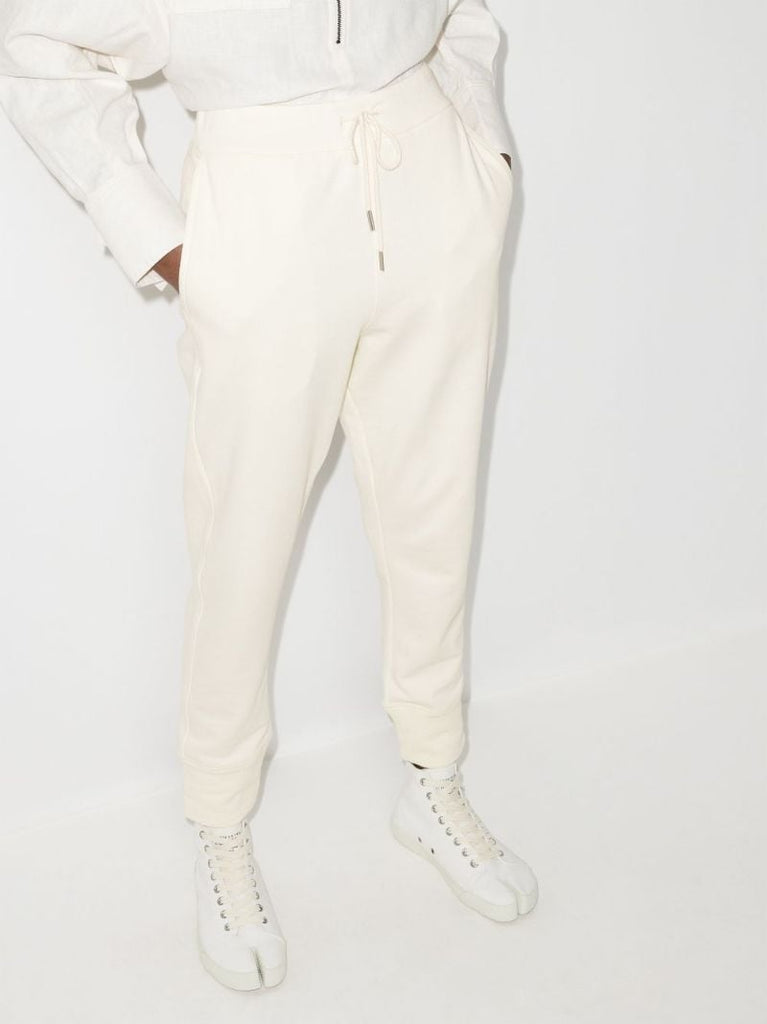 High Waist Cotton Track Pants