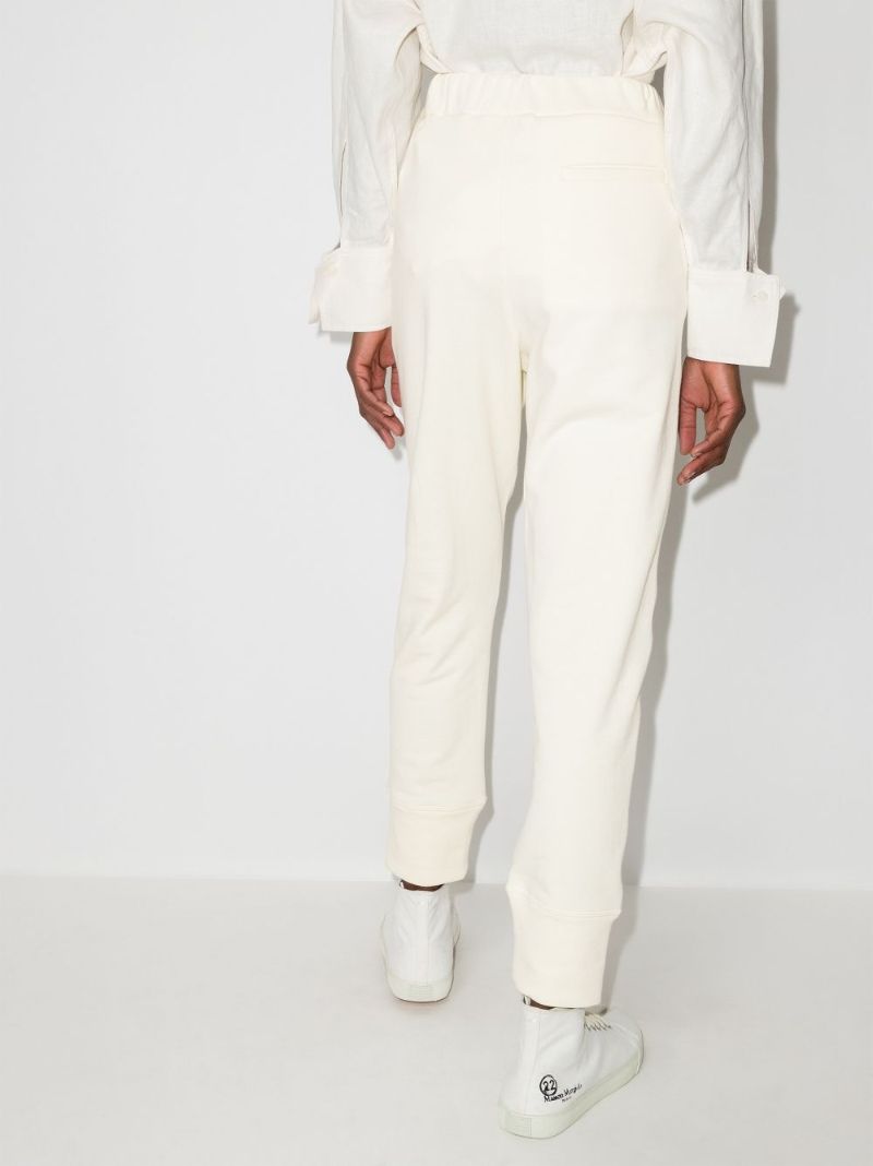 High Waist Cotton Track Pants