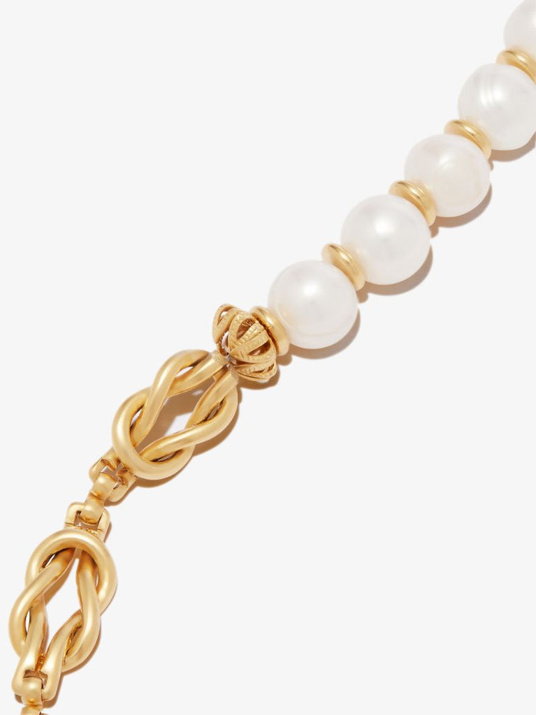 Gold-plated Spencer Pearl Bracelet