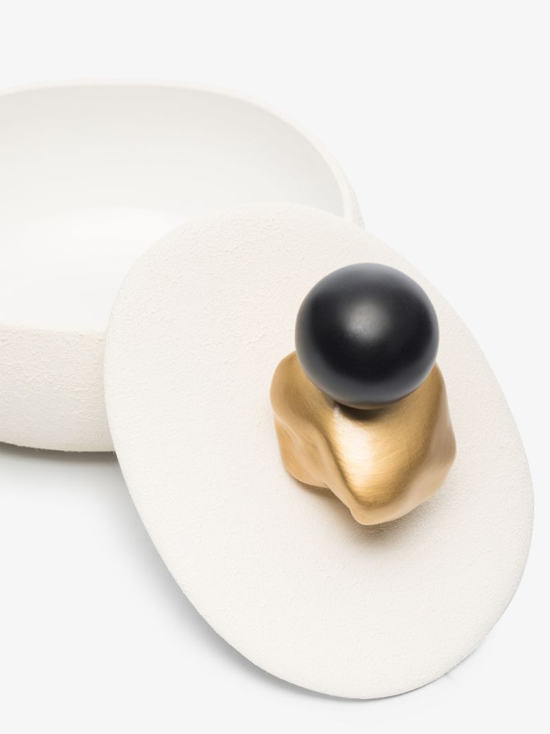 White Earthenware Jewellery Box