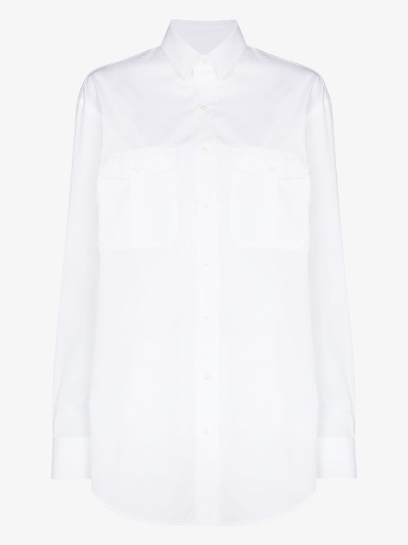 White Mini Shirt Dress