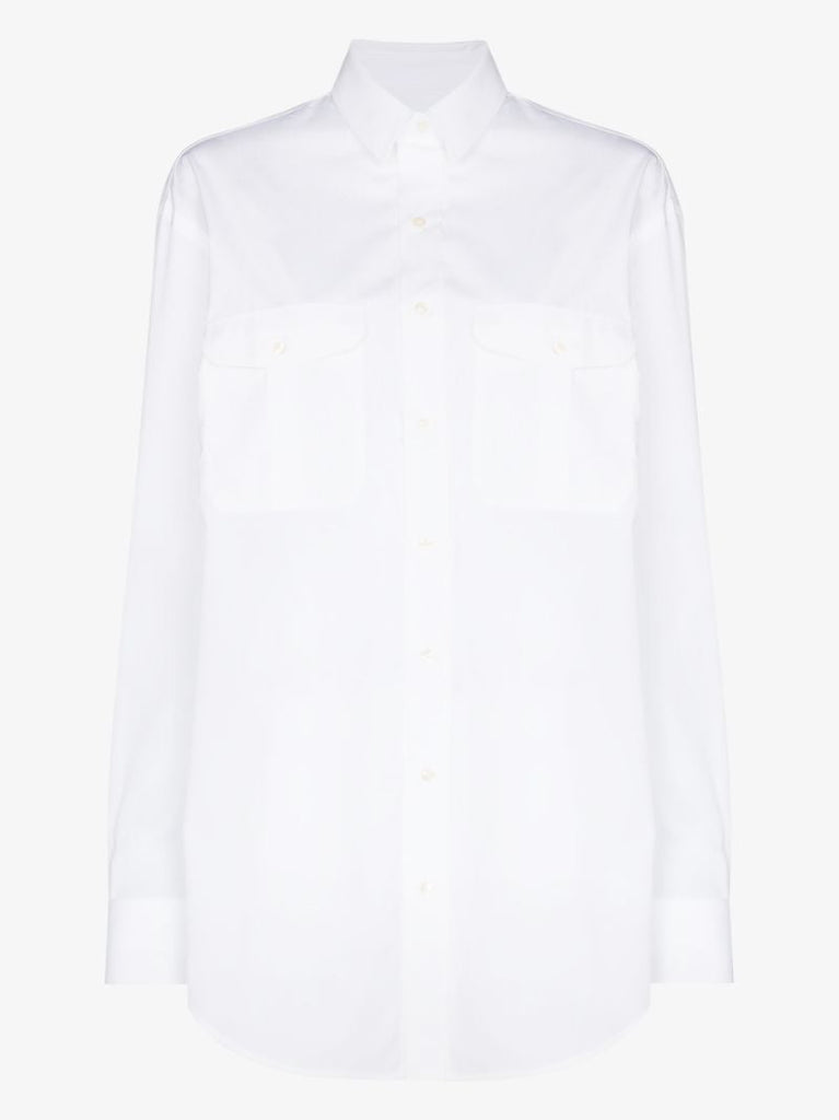 White Mini Shirt Dress